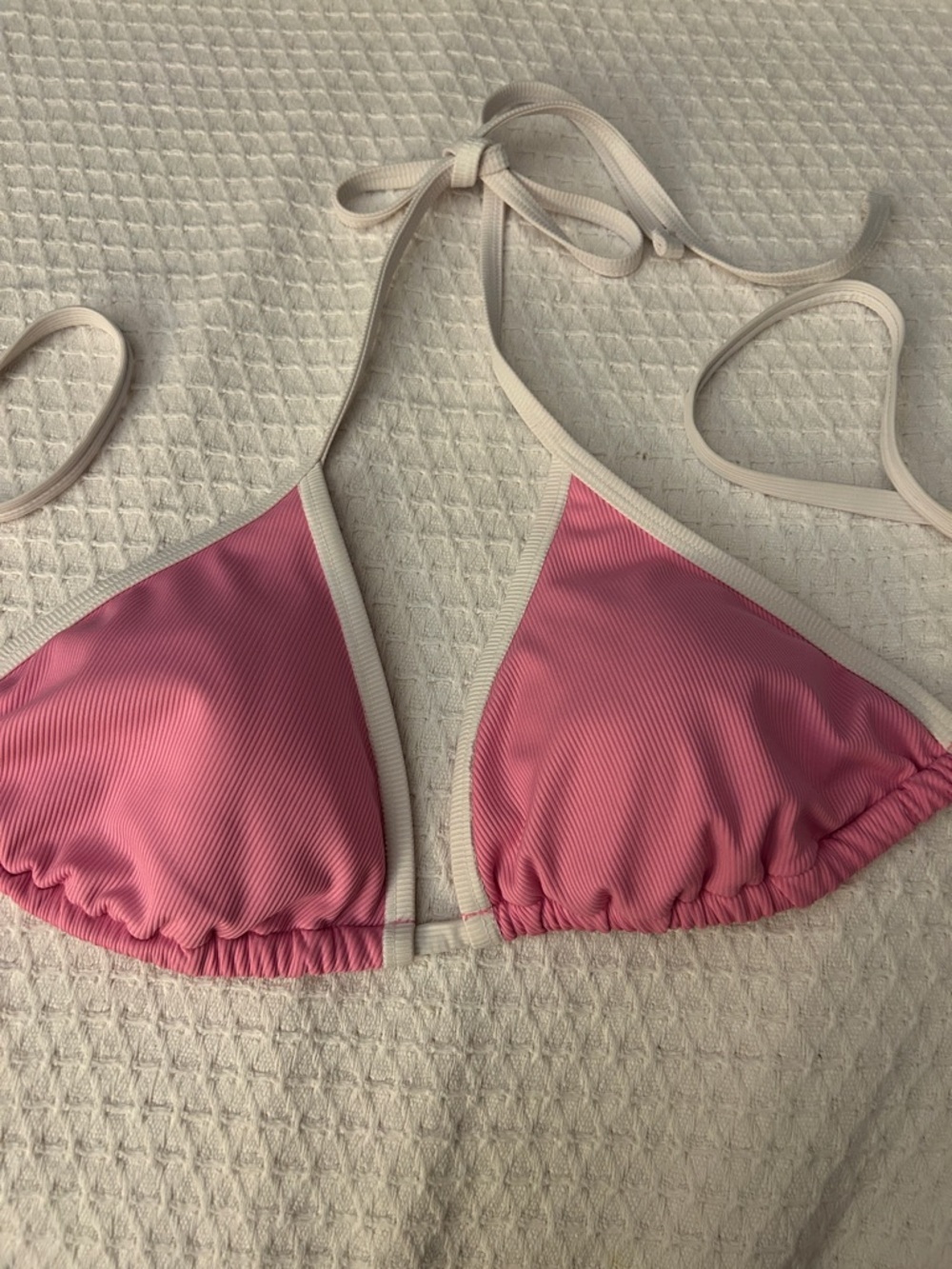 Shade & Shore Pink Triangle Bikini Top